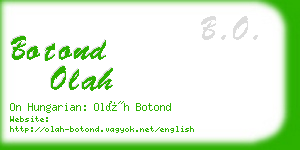 botond olah business card